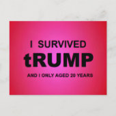 Ik overleefde tRUMP Briefkaart (Voorkant)
