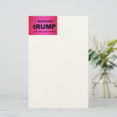 Ik overleefde tRUMP Briefpapier (Staand voorkant)