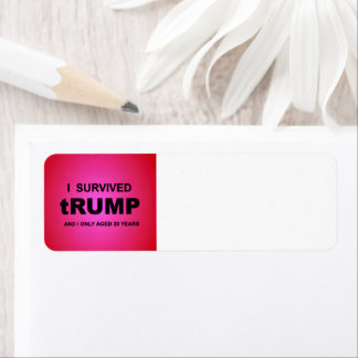 Ik overleefde tRUMP Etiket