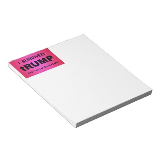 Ik overleefde tRUMP Notitieblok (Schuin)
