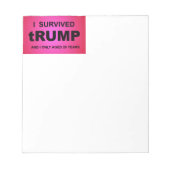 Ik overleefde tRUMP Notitieblok (Voorkant)
