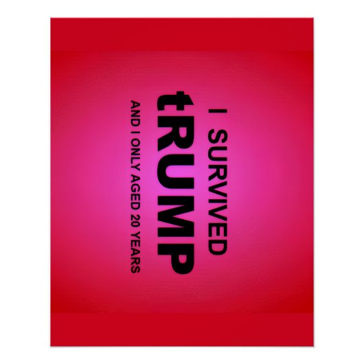 Ik overleefde tRUMP Perfect Poster (Voorkant)