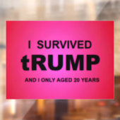 Ik overleefde tRUMP Raamsticker (Vel 2)