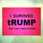 Ik overleefde tRUMP Raamsticker (Vel 3)
