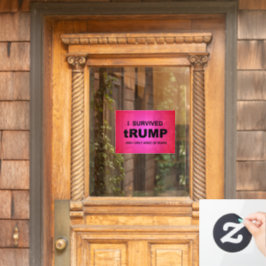 Ik overleefde tRUMP Raamsticker