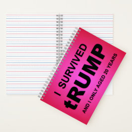 Ik overleefde tRUMP Spiraal Notebook Notitieboek