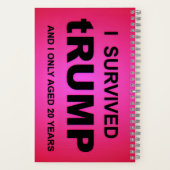 Ik overleefde tRUMP Spiraal Notebook Notitieboek (Achterkant)