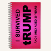 Ik overleefde tRUMP Spiraal Notebook Notitieboek (Voorkant)