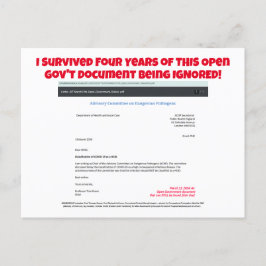 Ik overleefde vier jaar van RoseWrites Briefkaart
