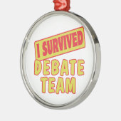 IK OVERLEG HET DEBAT TEAM METALEN ORNAMENT (Links)