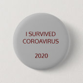 Ik overleven! ronde button 5,7 cm (Voorkant)