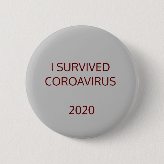 Ik overleven! ronde button 5,7 cm (Voorkant)