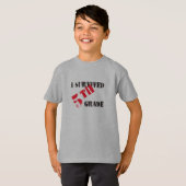 Ik overlevende 5e Grade Boy's Light T - shirts (Voorkant volledig)