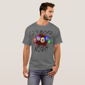 Ik overlevende Bingo Night Bingo Gambling Horror B T-shirt (Voorkant volledig)