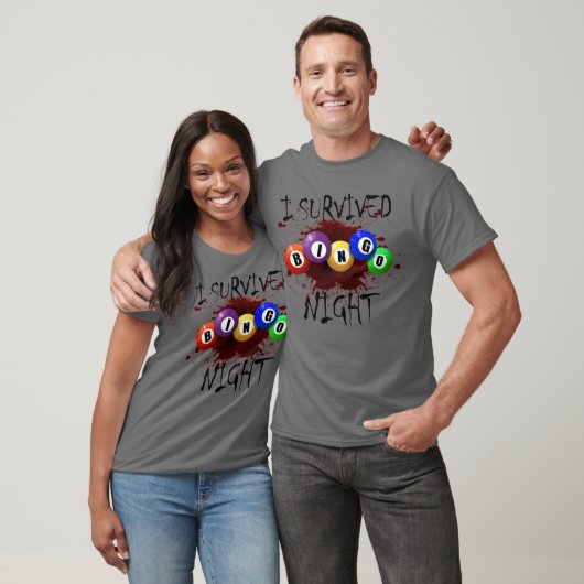 Ik overlevende Bingo Night Bingo Gambling Horror B T-shirt (Unisex)