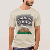 Ik overlevende Eyjafjallajokull Tshirts, Mokken, P T-shirt (Voorkant)