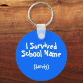 Ik overlevende Genoemde School Sleutelhanger (Voorkant)