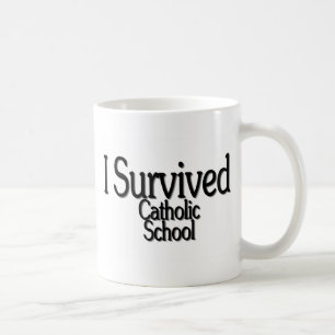 Ik overlevende katholieke school koffiemok