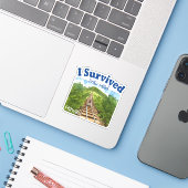 Ik overlevende Koko Head, Hawaii Sticker (Laptop met iPhone)
