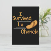 Ik overlevende La Chancla Funny Humor Mexican Moms (Staand voorkant)