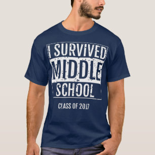 Ik overlevende middelbare school t-shirt