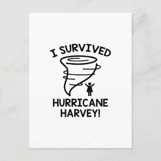 Ik overlevende orkaan Harvey Briefkaart (Voorkant)