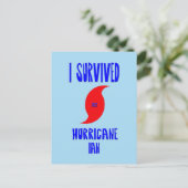 Ik overlevende orkaan Ian Briefkaart (Staand voorkant)
