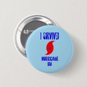 Ik overlevende orkaan Ian Ronde Button 5,7 Cm