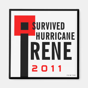 Ik overlevende orkaan Irene Magnet 2