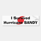 Ik overlevende orkaan SANDY-bumpersticker Bumpersticker (Voorkant)