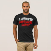 Ik overlevende orkaan Sandy Distress T-shirt (Voorkant volledig)