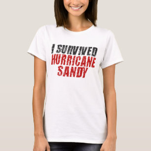 Ik overlevende orkaan Sandy Distress T-shirt