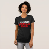 Ik overlevende orkaan Sandy Distress T-shirt (Voorkant volledig)