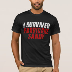 Ik overlevende orkaan Sandy Distress T-shirt