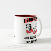 Ik overlevende Struik en Cheney Tweekleurige Koffiemok (Voorkant rechts)