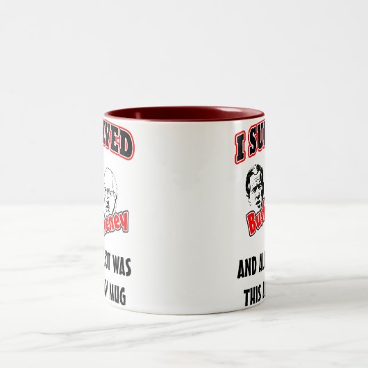 Ik overlevende Struik en Cheney Tweekleurige Koffiemok (Center)