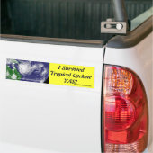 Ik overlevende tropische cycloon YASI Bumpersticker (Op Truck)