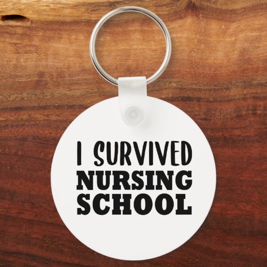 Ik overlevende verpleegschool sleutelhanger (Voorkant)