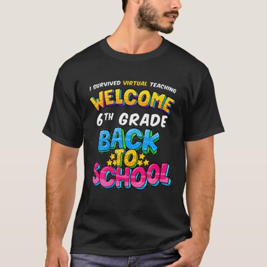 Ik overlevende virtuele training terug naar school t-shirt (Voorkant)