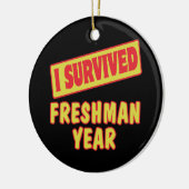 IK OVERLEVING FRESHMAN JAAR KERAMISCH ORNAMENT (Links)