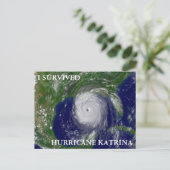 IK OVERLEVING HURRICANE KATRINA BRIEFKAART (Staand voorkant)