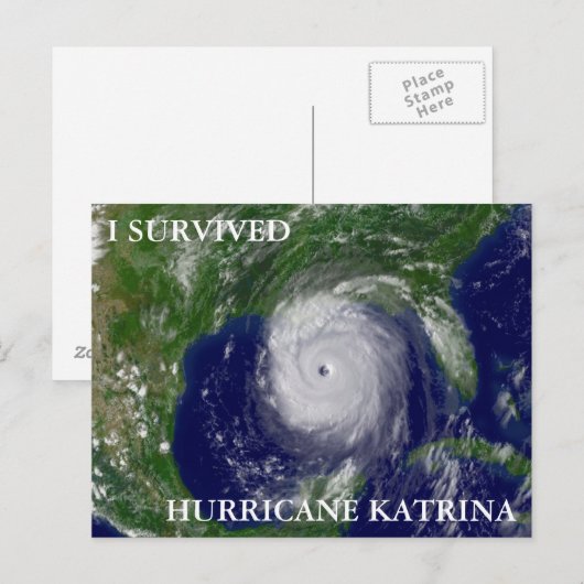 IK OVERLEVING HURRICANE KATRINA BRIEFKAART (Voorkant / Achterkant)