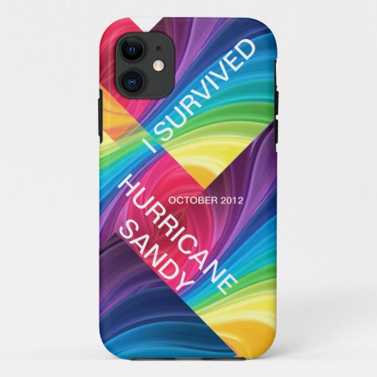 IK OVERLEVING HURRICANE SANDY 2012 Case-Mate iPhone CASE (Achterkant)