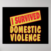 IK OVERLEVING NAAR BINNENLANDS GEWELD POSTER (Voorkant)