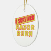 IK OVERLEVING RAZOR BURN KERAMISCH ORNAMENT (Links)