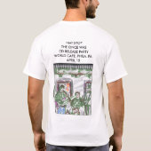 Ik OVERVIED dat ik over de hele wereld moest drink T-shirt (Achterkant)