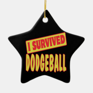 IK OVERVIED DODGEBALL KERAMISCH ORNAMENT
