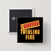 IK OVERVIED TWIJFELBRAND VIERKANTE BUTTON 5,1 CM (Voorkant /achterkant)