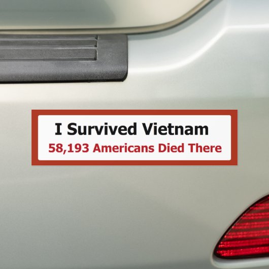 IK OVERVIEDE VIETNAM BUMPERSTICKER (Op auto)