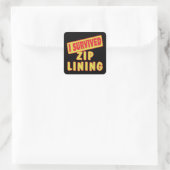 IK OVERVIELDE ZIP LINDING VIERKANTE STICKER (Tas)